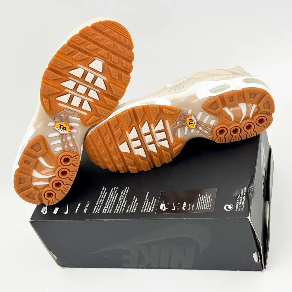 Nike Air Max Plus Premium Women's 6.5 Vachetta Tan Gum White Leather DZ2832-200